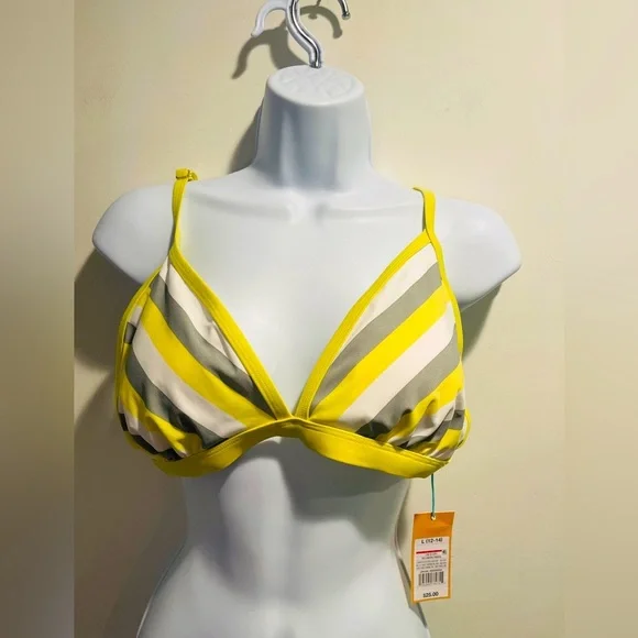 Kona Sol Women's Triangle Bikini Top Large Size - Picture 9 of 16